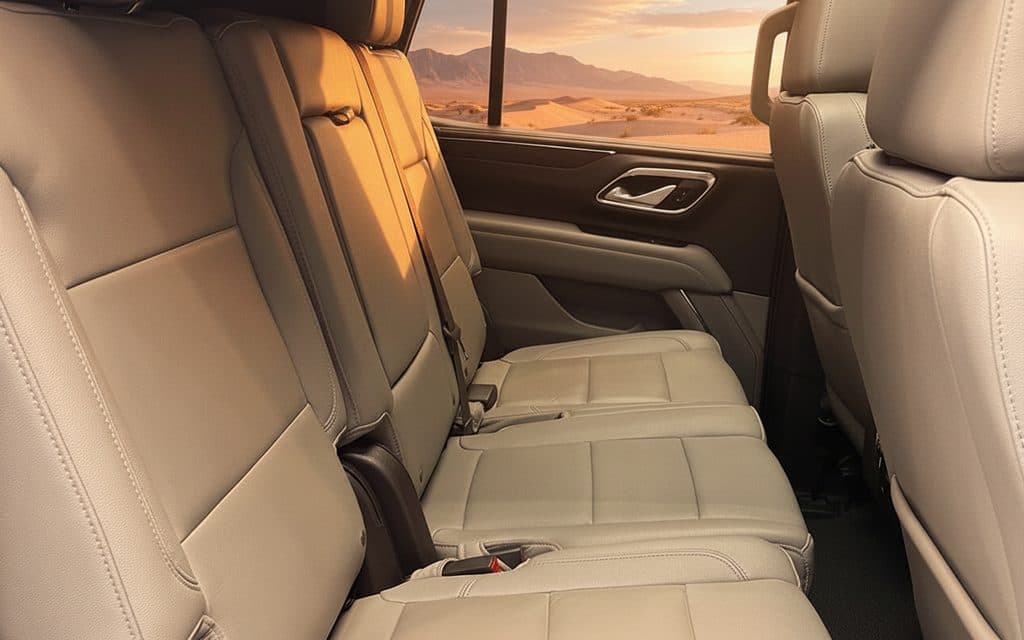 Chevrolet Tahoe 2023 leather seats and cabin – rental in Dubai