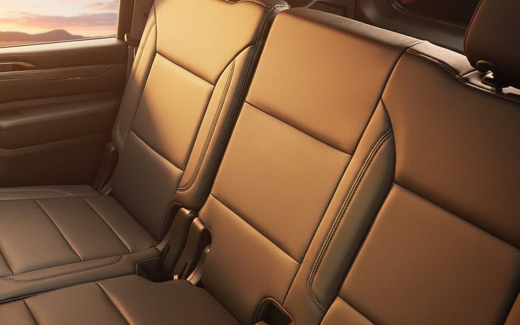 Chevrolet Suburban 2023 leather seats and cabin – rental in Dubai