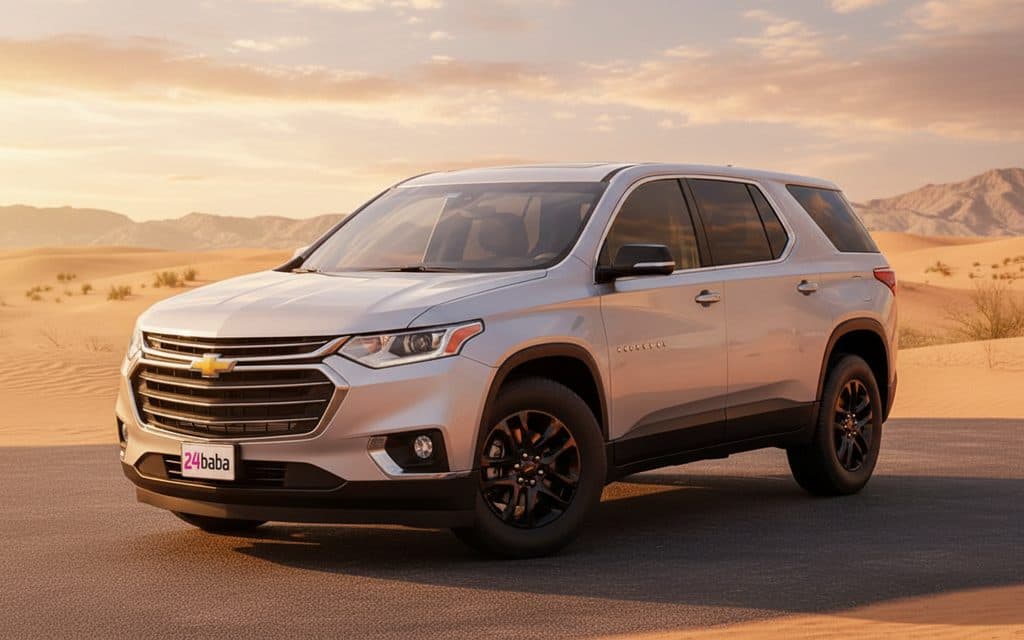 Chevrolet Traverse 2020 Silver cover image – rental in Dubai