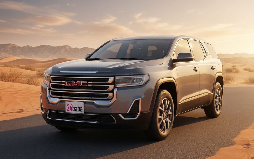 Gmc Acadia 2021 Grey cover image – rental in Dubai
