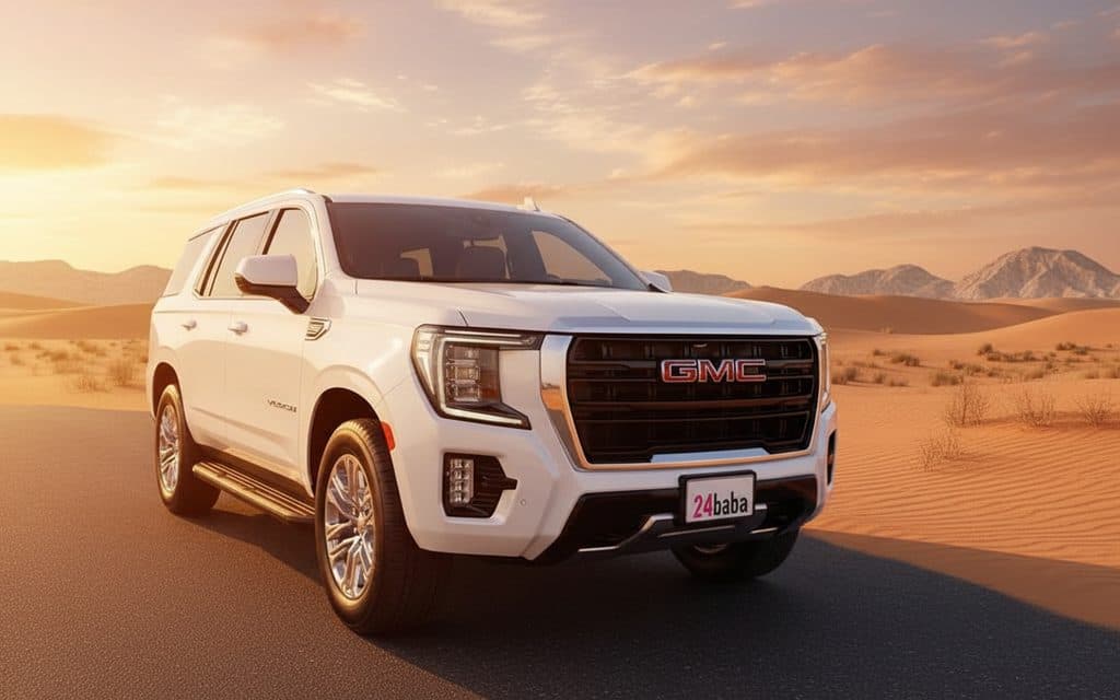 Gmc Yukon 2022 White cover image – rental in Dubai