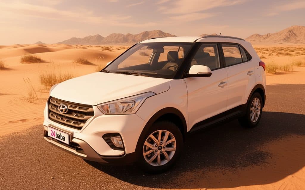 Hyundai Creta 2020 White cover image – rental in Dubai