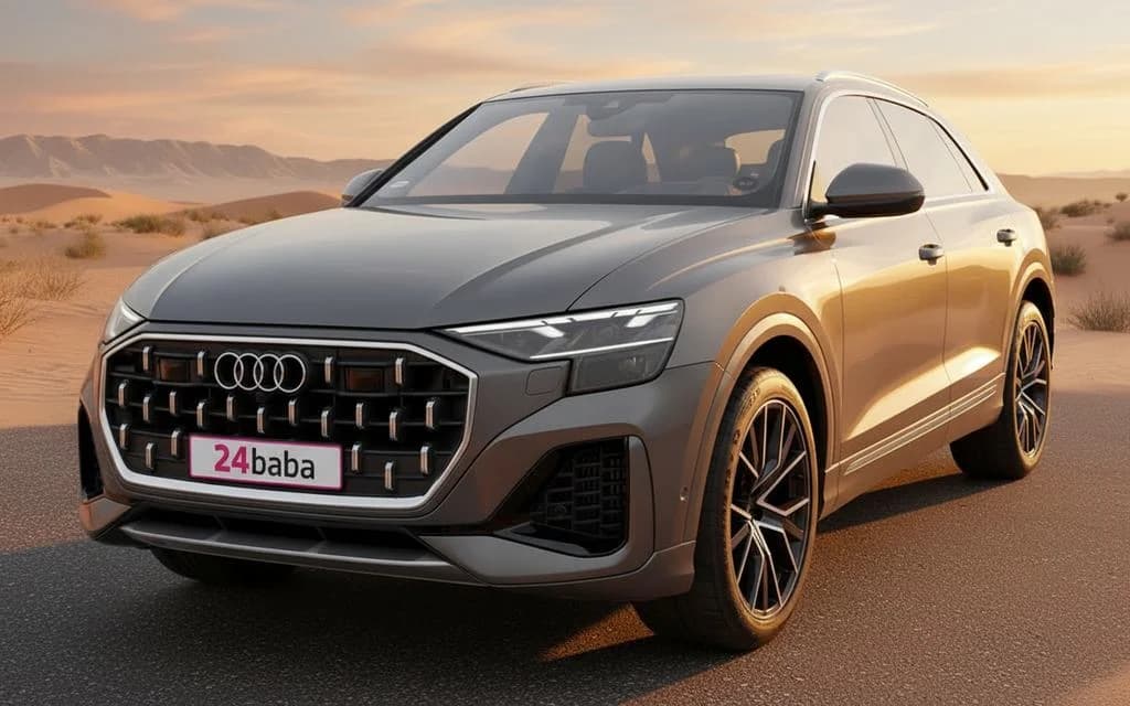 Audi Q8 2024 Grey cover image – rental in Dubai