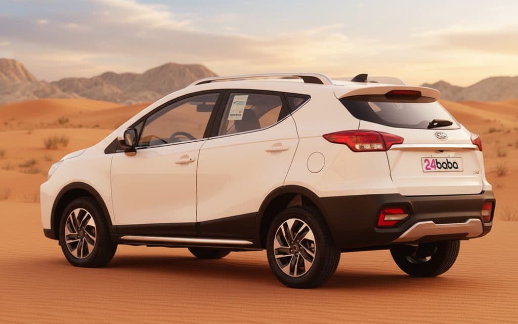 Jac S3 2025 White side profile – rental in Dubai