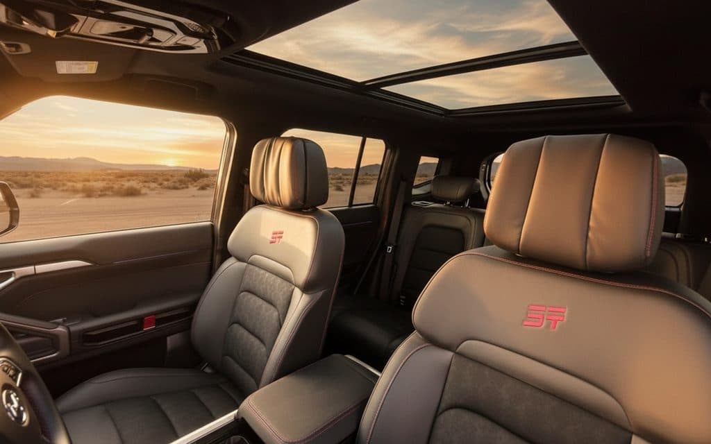 Jetour T2 2024 leather seats and cabin – rental in Dubai