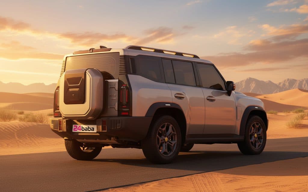 Jetour T2 2024 Silver side profile – rental in Dubai