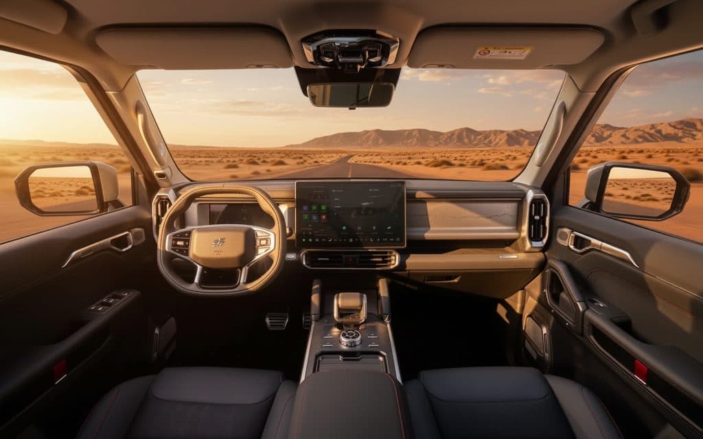 Jetour T2 2024 interior view showing trim – rental in Dubai