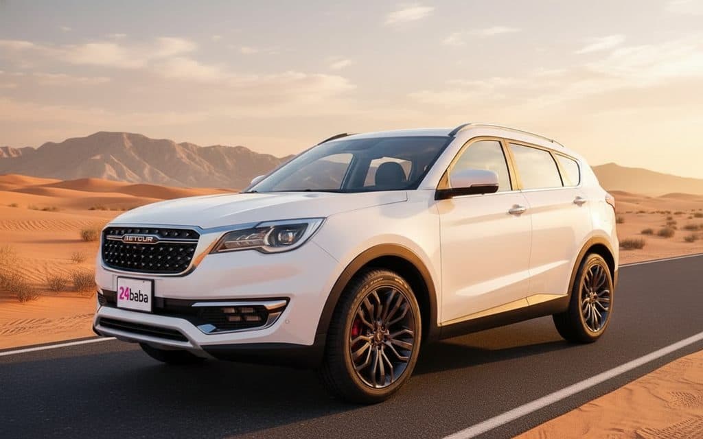 Jetour X70 2023 White cover image – rental in Dubai