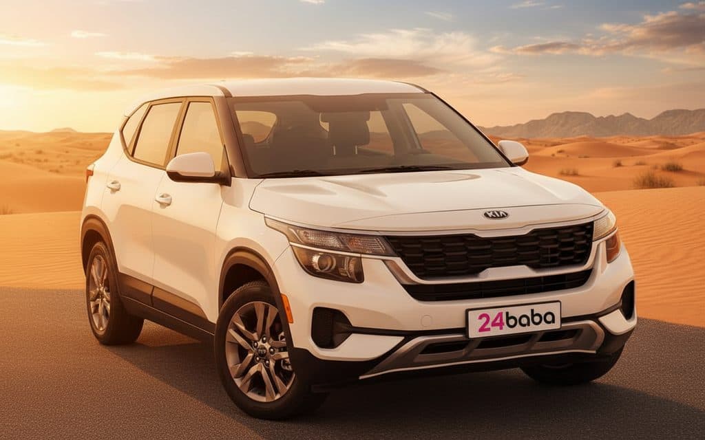 Kia Seltos 2021 White cover image – rental in Dubai