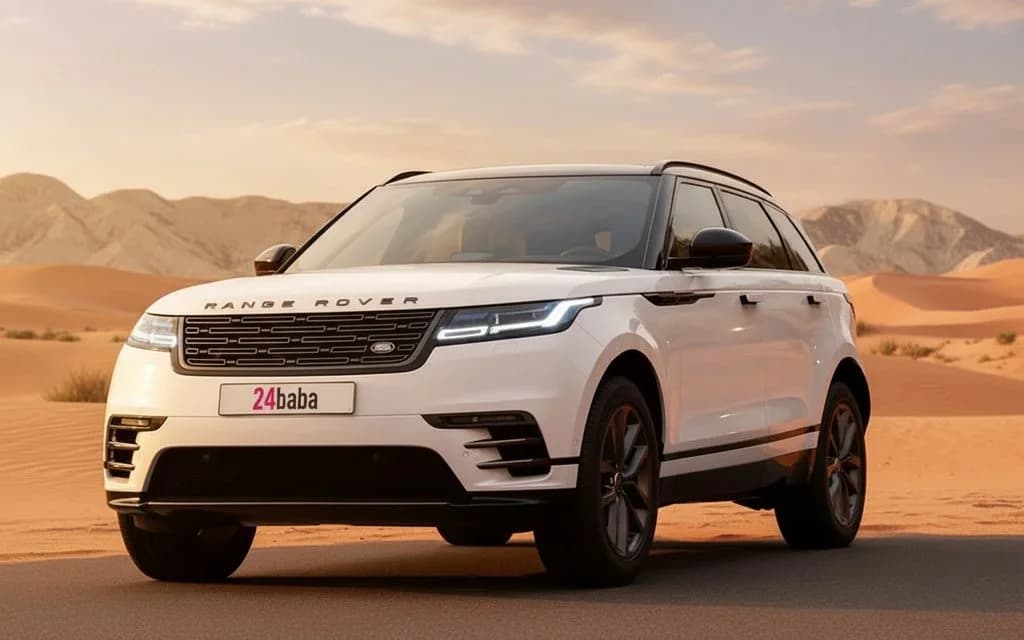 LandRover RangeRoverVelar 2024 White cover image – rental in Dubai