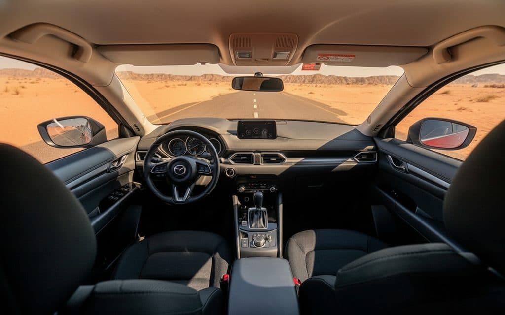 Mazda Cx 5 2023 interior view showing trim – rental in Dubai