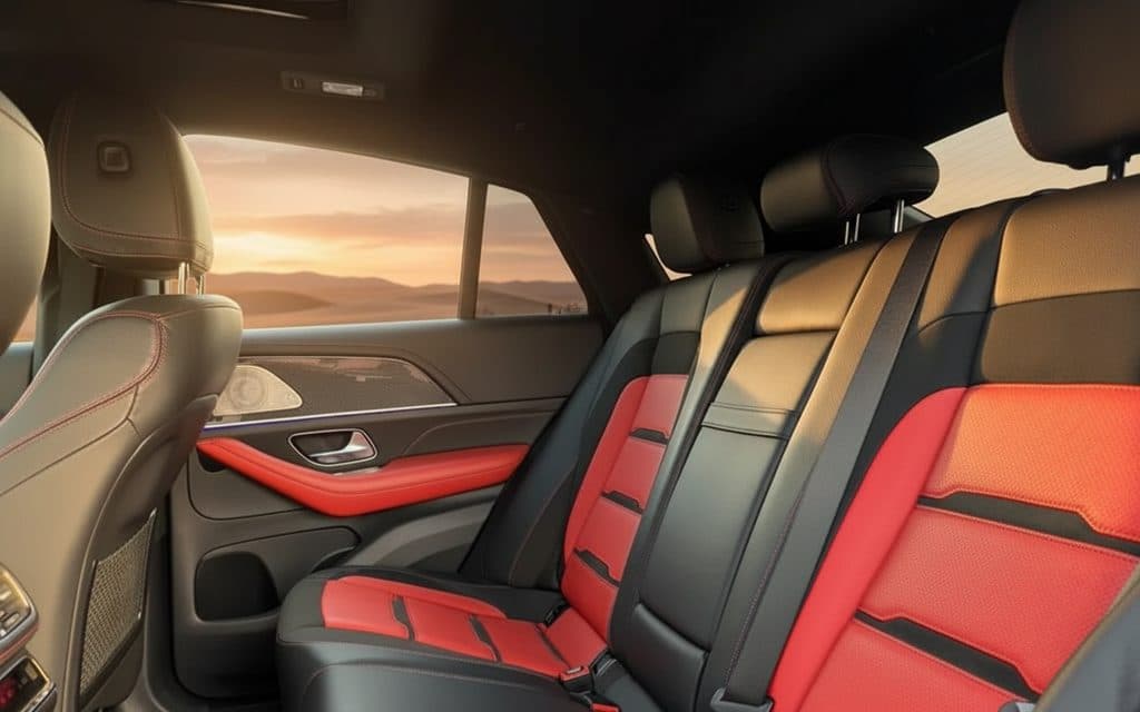 Mercedes Gle53 2021 leather seats and cabin – rental in Dubai
