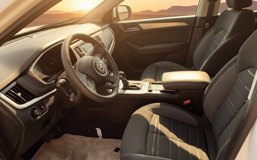 Mg Rx5 2020 interior view showing trim – rental in Dubai