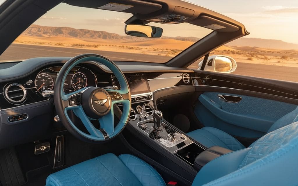 Bentley ContinentalGt Gtc 2025 interior view showing trim – rental in Dubai