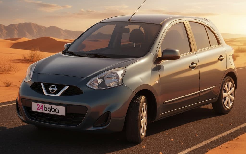 Nissan Micra 2020 Grey cover image – rental in Dubai
