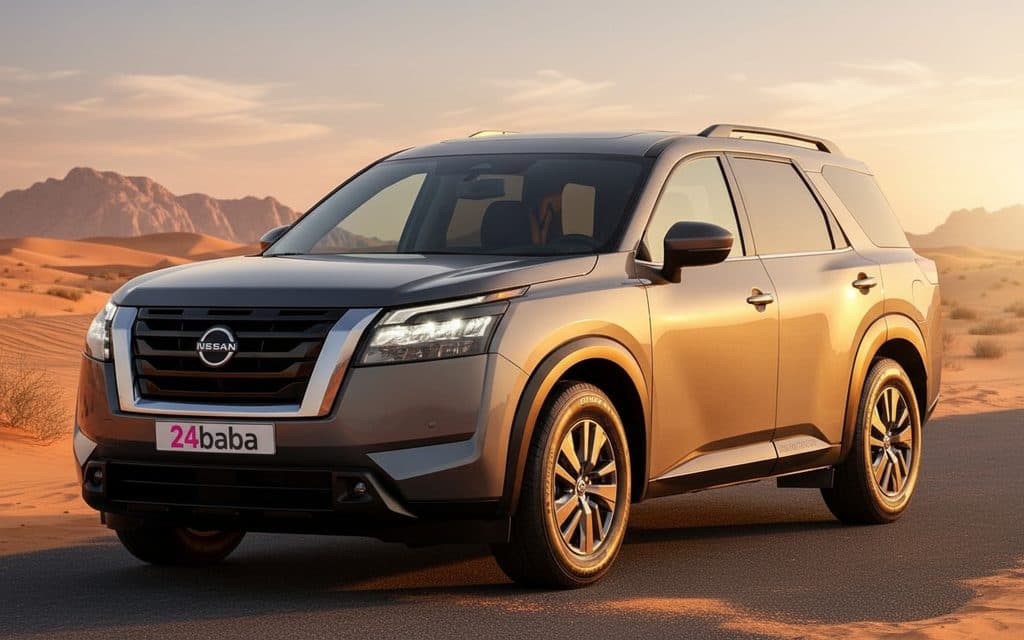 Nissan Pathfinder 2022 Grey cover image – rental in Dubai
