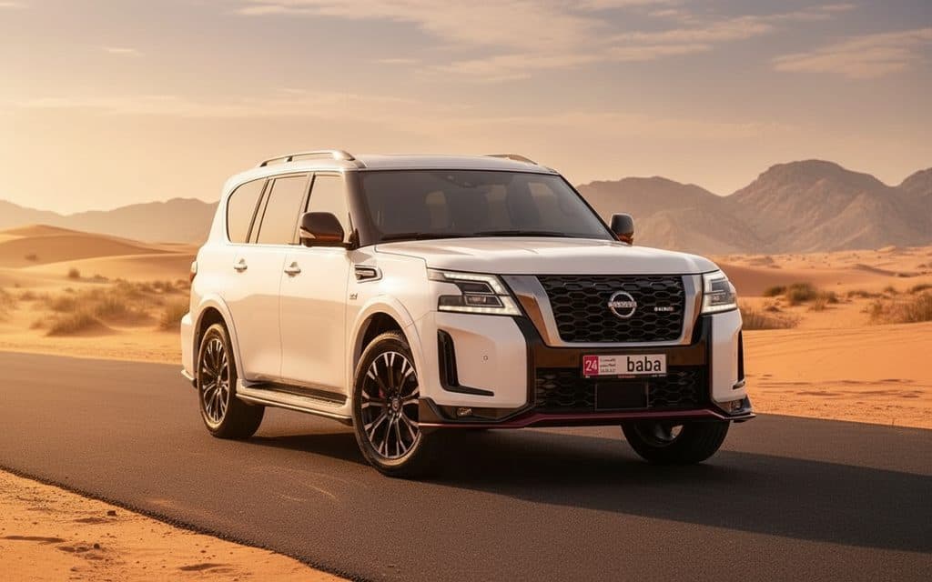 Nissan Patrol 2022 White cover image – rental in Dubai