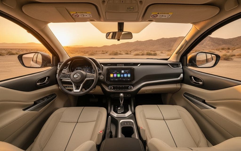 Nissan X Terra 2024 interior view showing trim – rental in Dubai