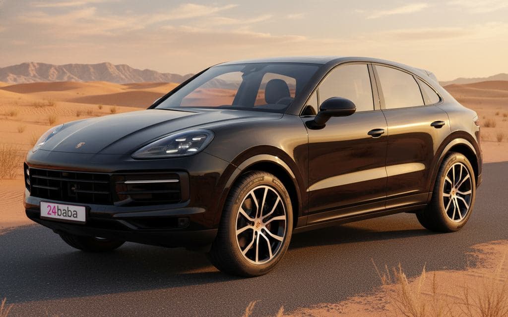 Porsche Cayenne 2024 Black cover image – rental in Dubai