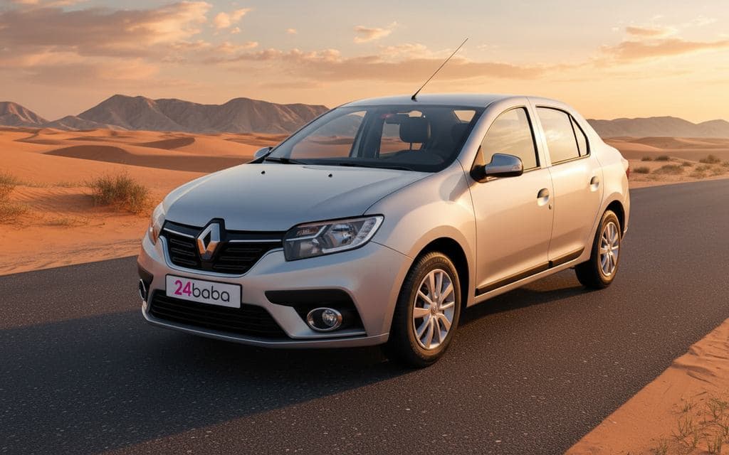 Renault Symbol 2021 Silver cover image – rental in Dubai