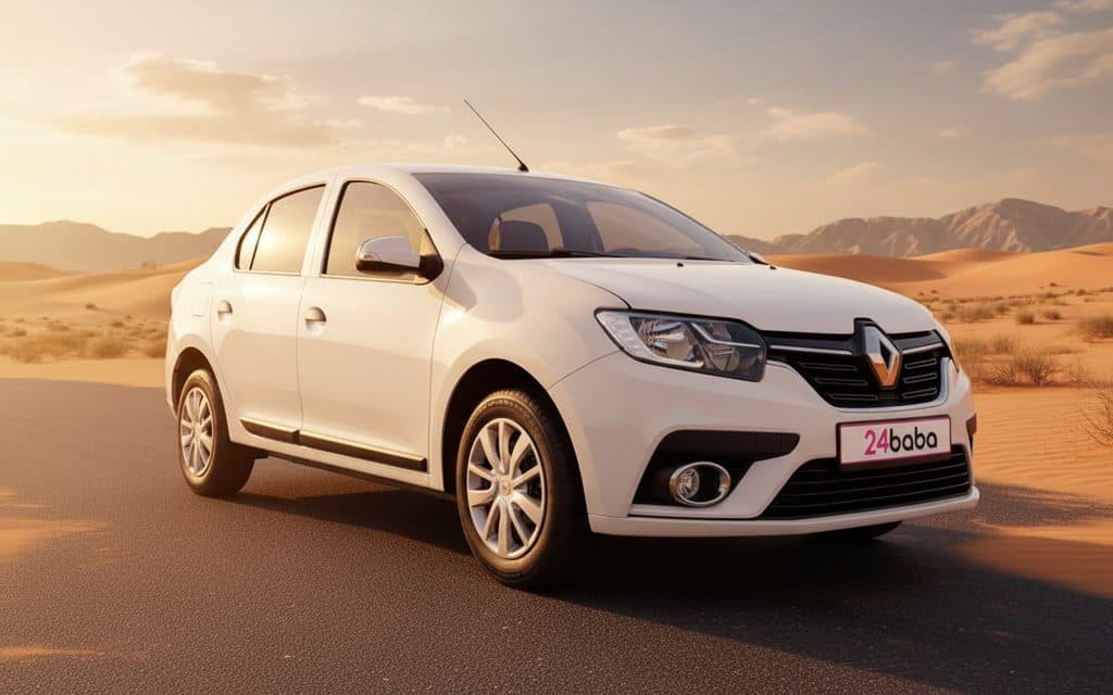 Renault Symbol 2022 White cover image – rental in Dubai