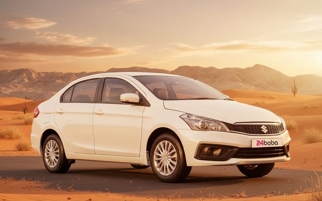 Suzuki Ciaz 2024 White rental in Dubai