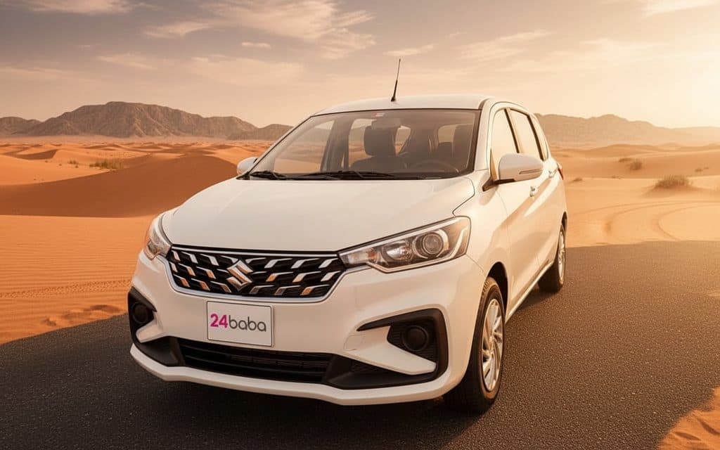 White Suzuki Ertiga 2023 Rent in Dubai