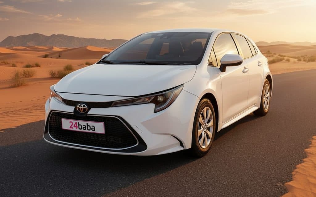 White Toyota Corolla 2021 - rental in Dubai