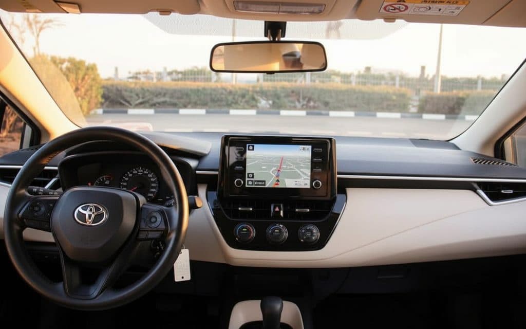Toyota Corolla 2021 interior view showing trim