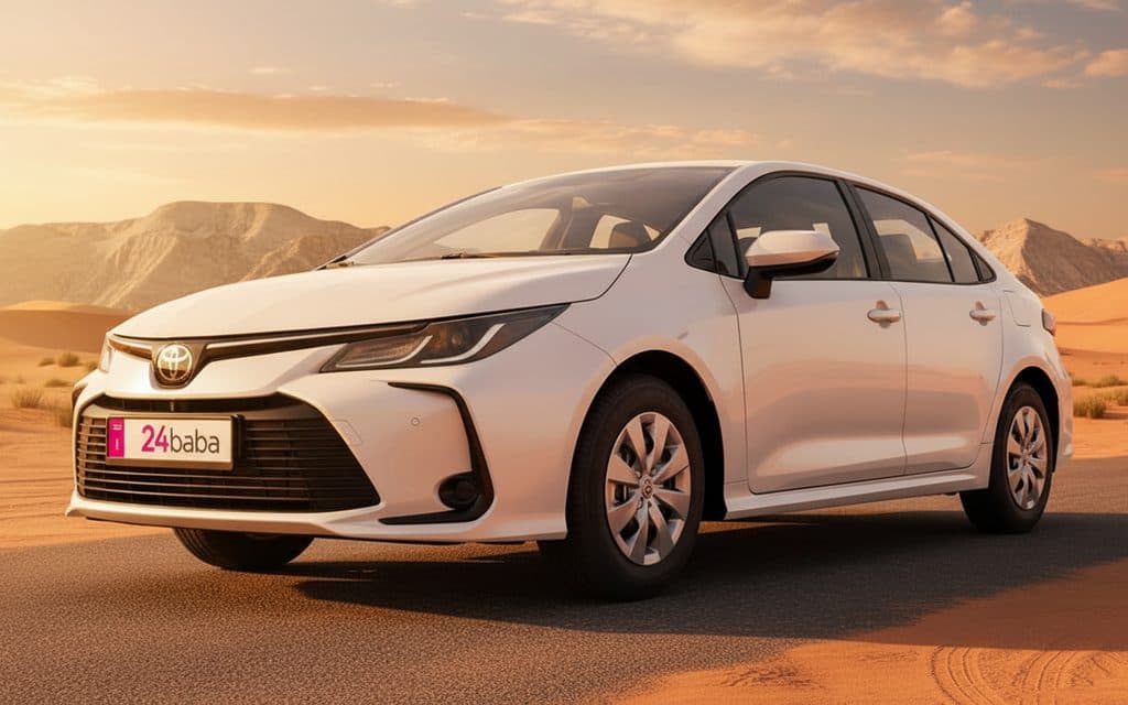 Rent Toyota Corolla 2023 White in Dubai