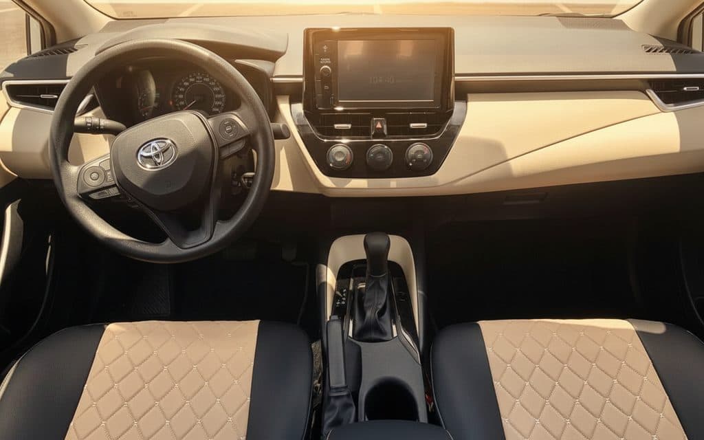 Toyota Corolla 2023 interior view showing trim