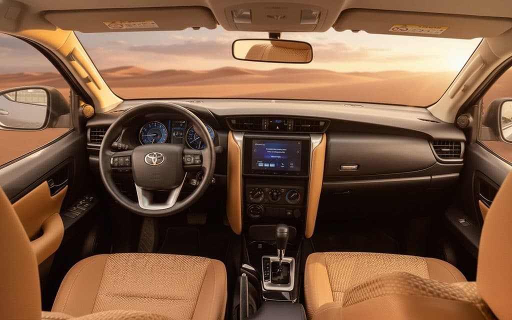 Toyota Fortuner 2024 interior view showing trim