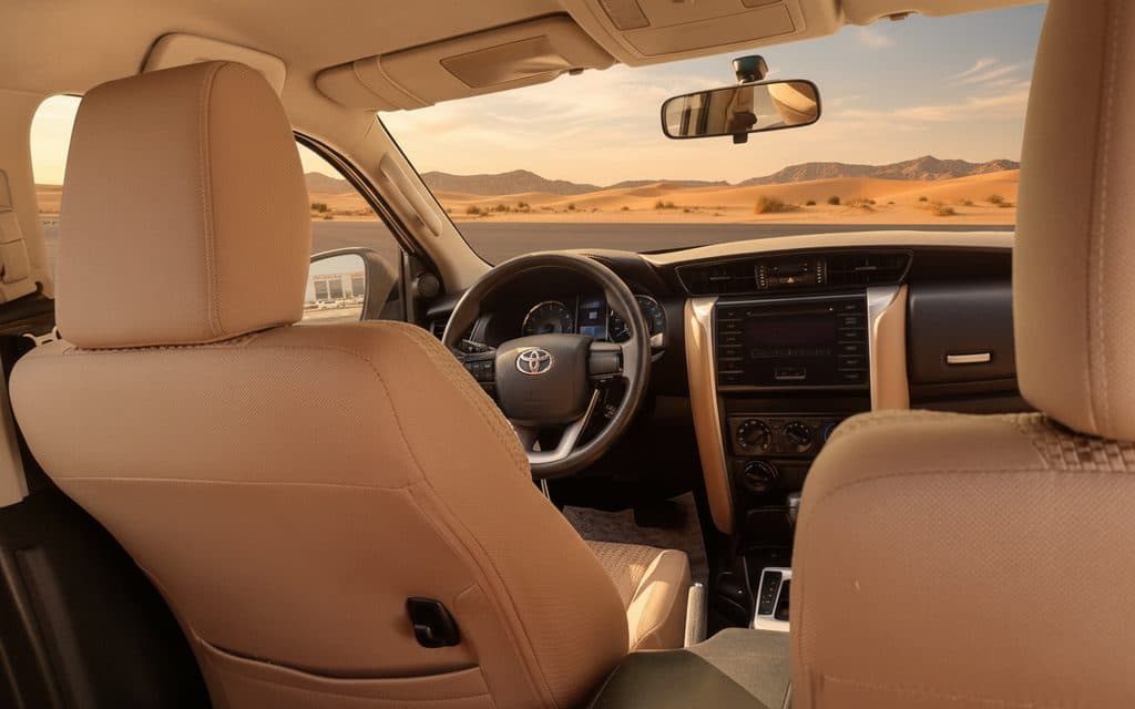 Toyota Fortuner 2025 leather seats and cabin