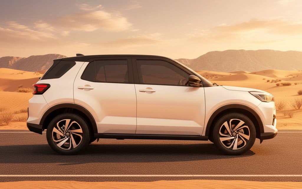 Toyota Raize 2024 White side profile