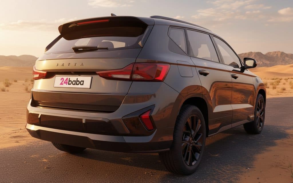 Volkswagen Jetta 2024 Black rear view showing taillights