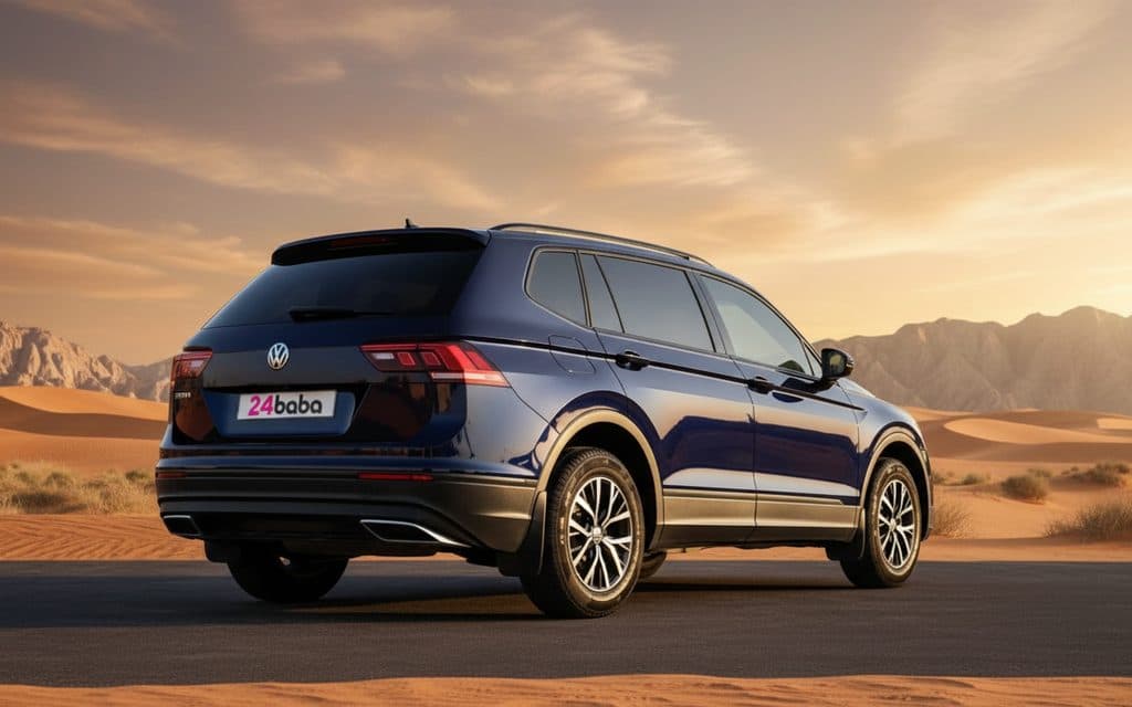 Volkswagen Tiguan 2021 Black rear view showing taillights