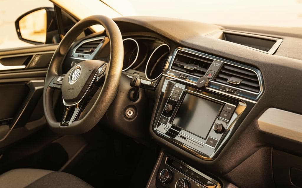 Volkswagen Tiguan 2021 interior view showing trim