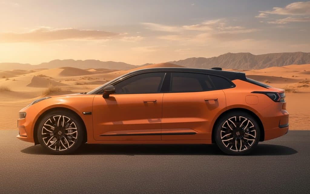 Zeekr 1 2024 Orange side profile