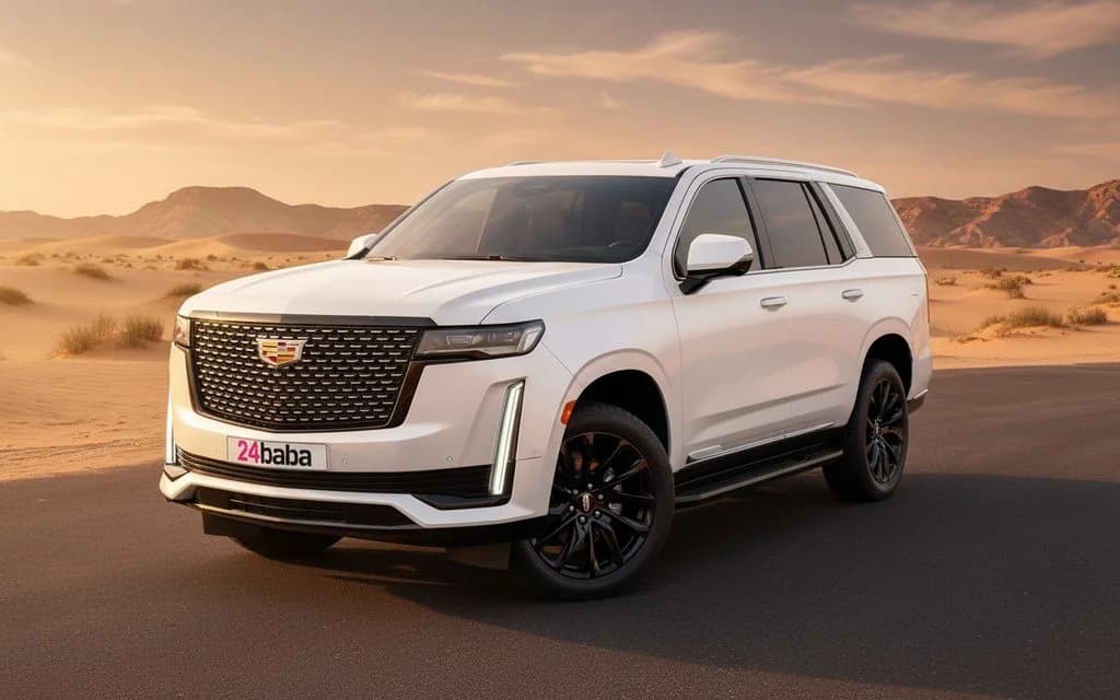 Cadillac Escalade 2024 White cover image – rental in Dubai