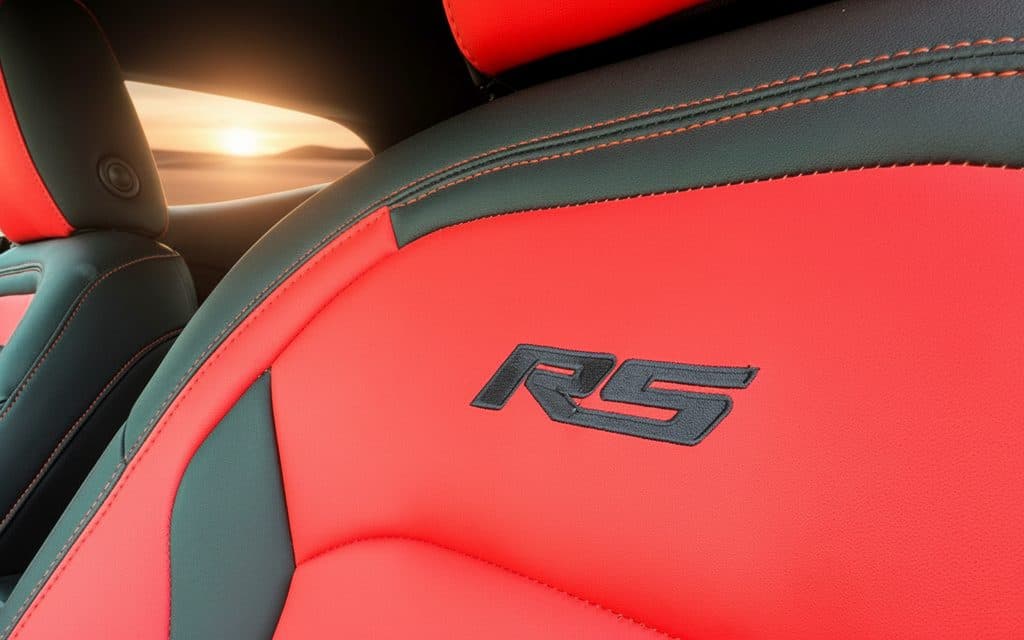 Chevrolet Camaro 2020 leather seats and cabin – rental in Dubai