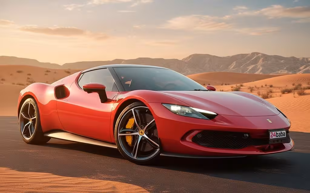 Ferrari 296 2023 Red cover image – rental in Dubai