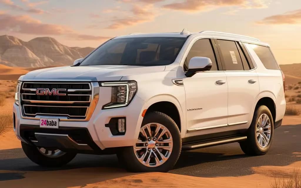 Gmc Yukon 2023 White cover image – rental in Dubai