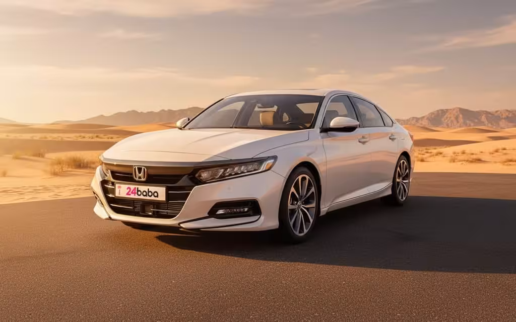 Honda Accord 2022 White cover image – rental in Dubai