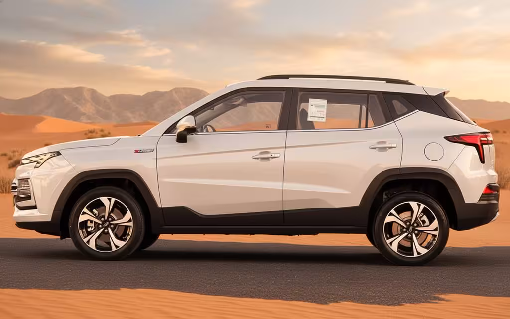 Jac Js4 2025 Grey side profile – rental in Dubai