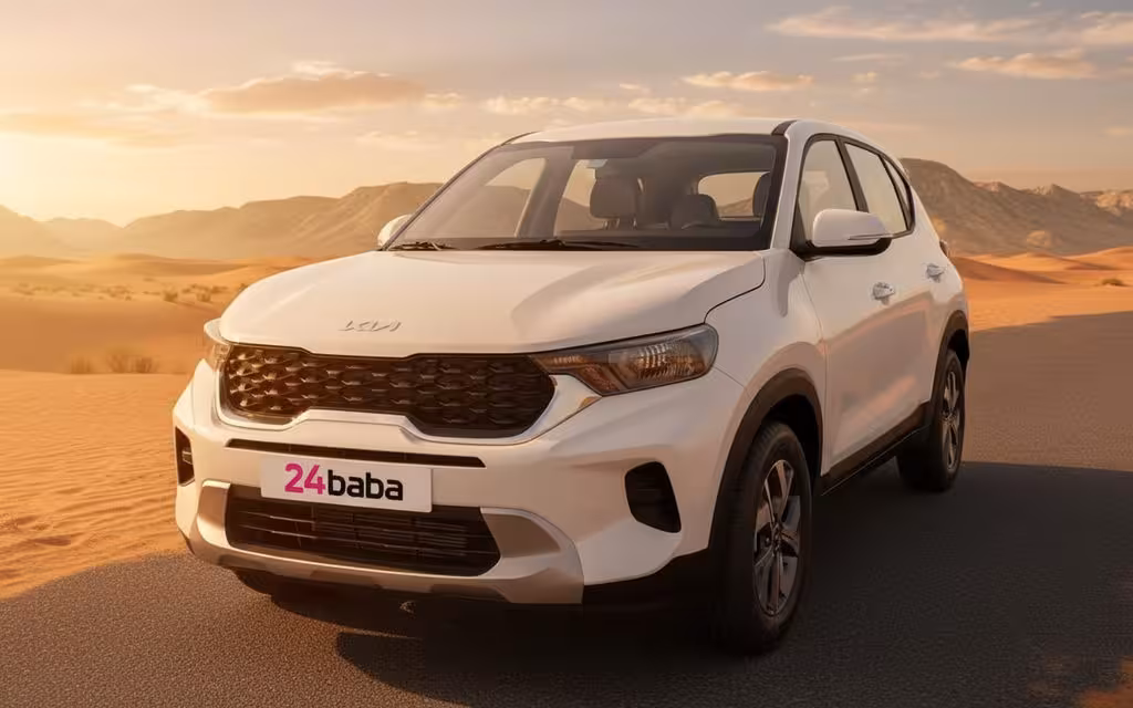 Kia Sonet 2025 White cover image – rental in Dubai
