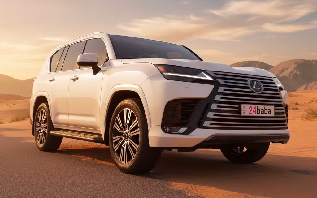 Lexus Lx 2023 White cover image – rental in Dubai