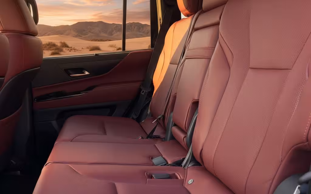 Lexus Lx 2024 leather seats and cabin – rental in Dubai