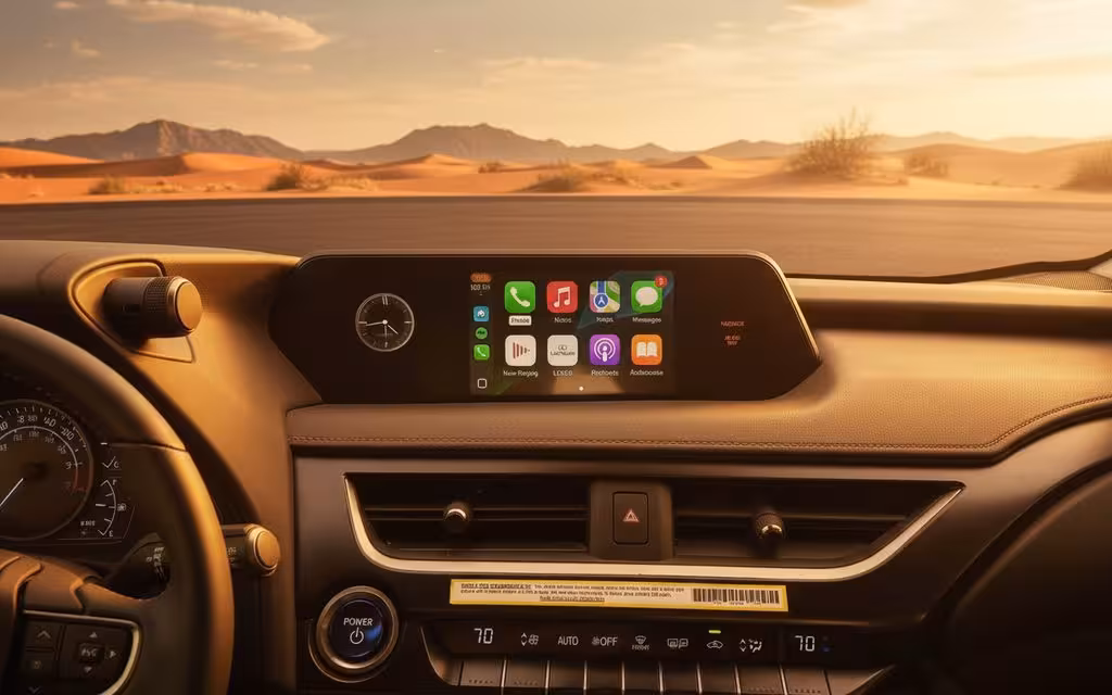 Lexus Ux 2021 interior view showing trim – rental in Dubai