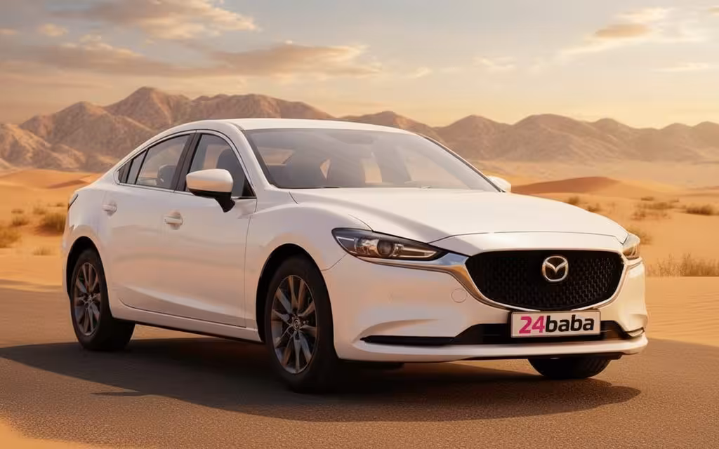 Mazda 6 2024 White cover image – rental in Dubai