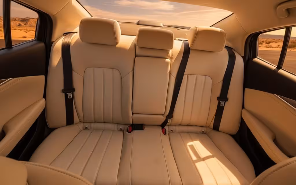 Mazda 6 2024 leather seats and cabin – rental in Dubai